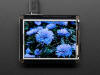 Image of purple flowers on a TFT FeatherWing - 2.4" 320x240 Touchscreen For All Feathers. 